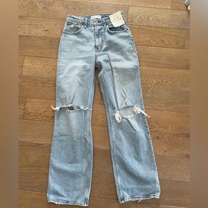 NWT Abercrombie & Fitch curve love high rise 90s Relaxed Jeans